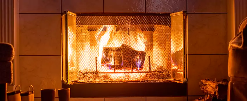 Mendota Hearth Landscape Fireplace Installation in Springdale, Arkansas