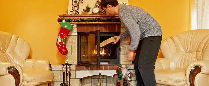Rusted Metal Fireplace Restoration in Springdale, Arkansas